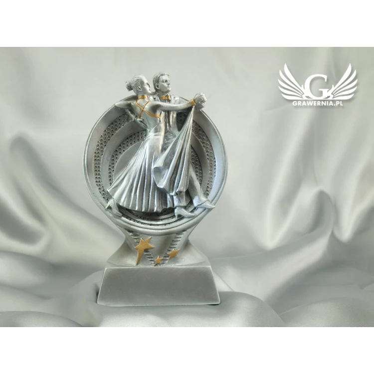 Statuetka Tancerze - atrakcyjna figurka odlewana - wysokość 15,5 cm - FOL009