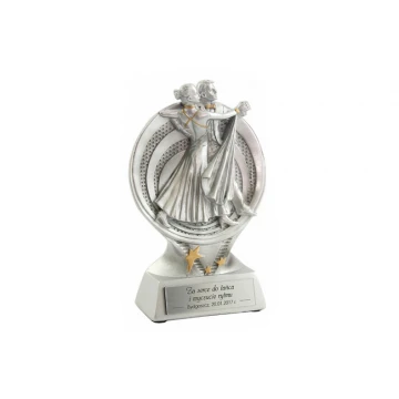Statuetka Tancerze - atrakcyjna figurka odlewana - wysokość 15,5 cm - FOL009