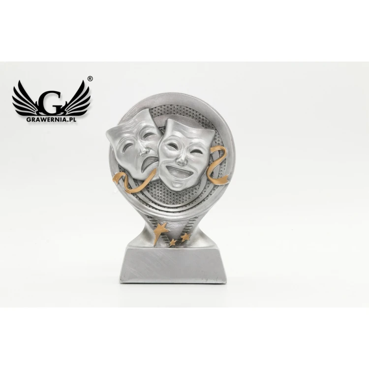 Statuetka Teatr Silver - atrakcyjna figurka odlewana - wysokość 14cm - FOL042