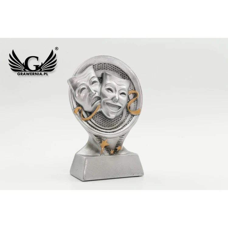 Statuetka Teatr Silver - atrakcyjna figurka odlewana - wysokość 14cm - FOL042