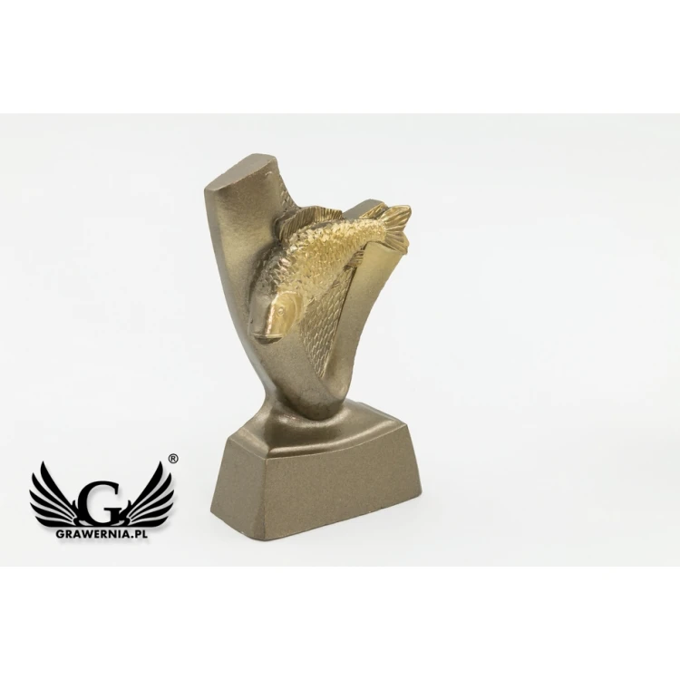Statuetka Wędkarstwo 2 - atrakcyjna figurka odlewana - wysokość 9,5cm - FOL039