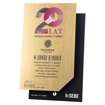 Statuetka biznesowa jubileuszowa - wys. 20cm - DTA116