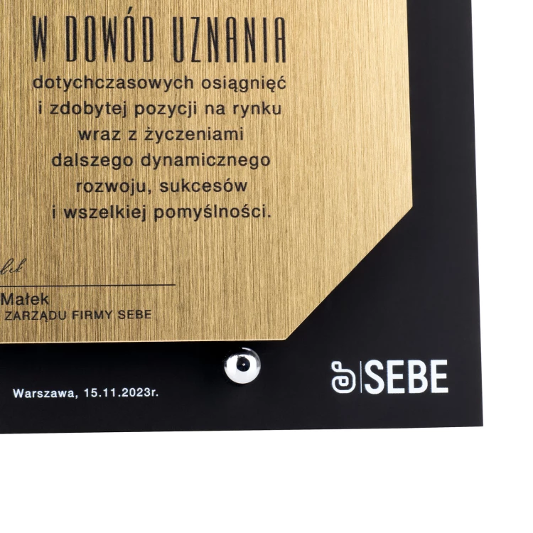 Statuetka biznesowa jubileuszowa - wys. 20cm - DTA116