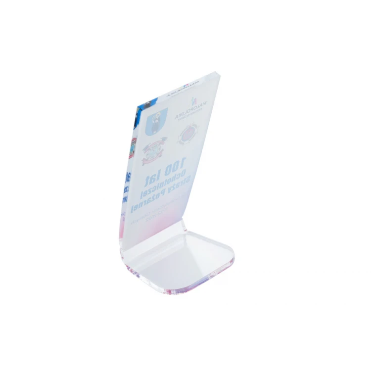 Statuetka z plexi z dowolną grafiką - druk UV - DTA076 - wys. 13cm