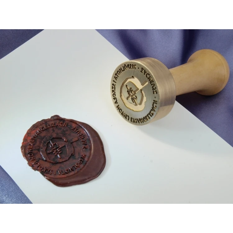 Stempel do laku z mosiądzu 38mm