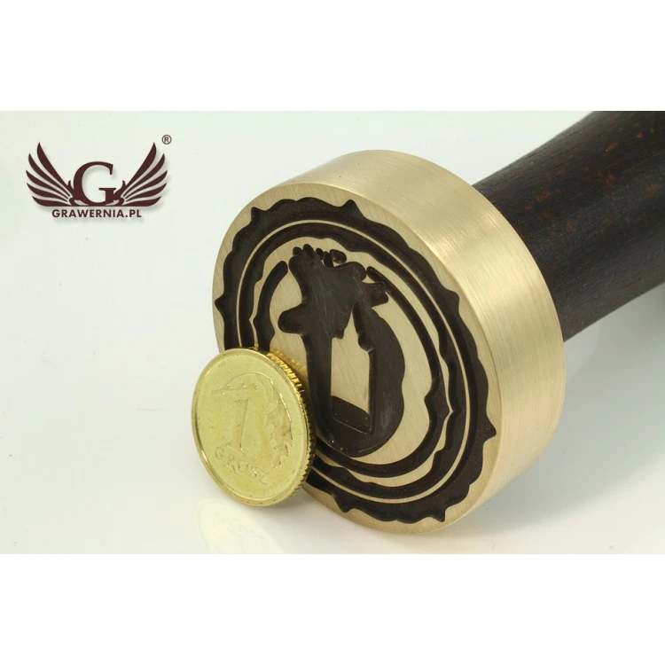 Stempel do odbijania w laku - CNC - średnica 35mm