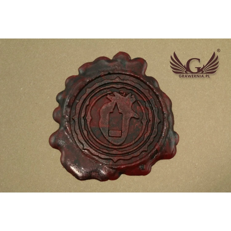 Stempel do odbijania w laku - CNC - średnica 35mm