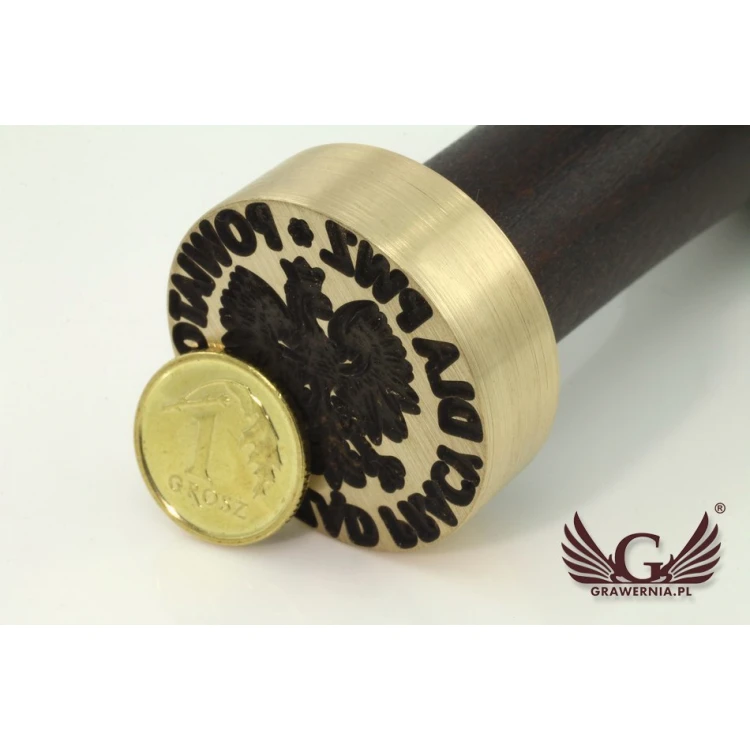 Stempel do odbijania w laku - CNC - średnica 30mm 