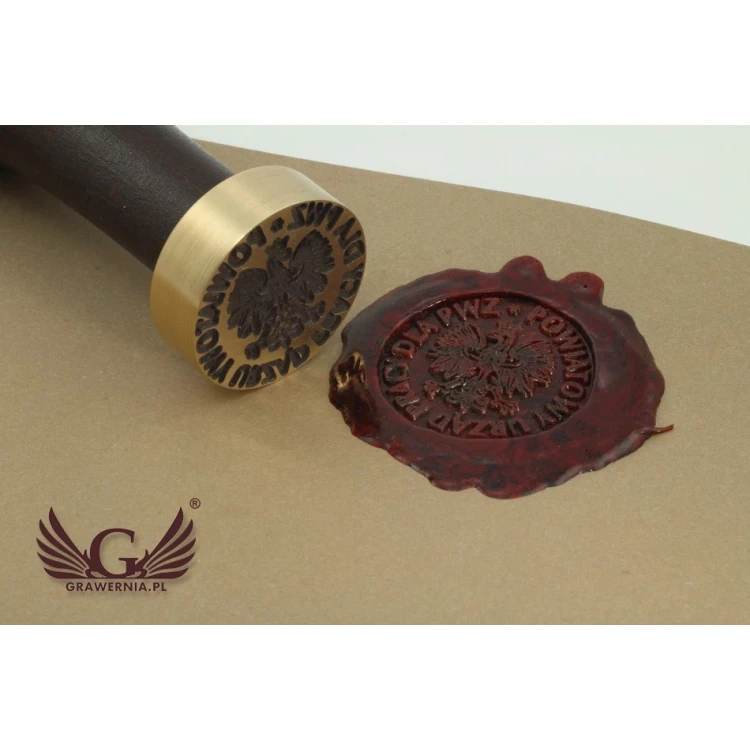Stempel do odbijania w laku - CNC - średnica 30mm 