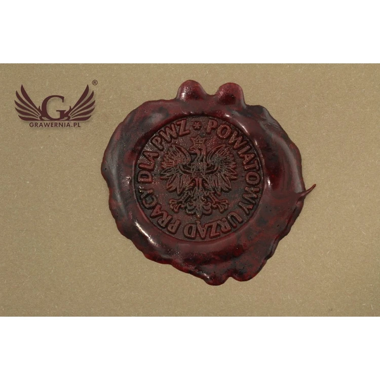 Stempel do odbijania w laku - CNC - średnica 30mm 
