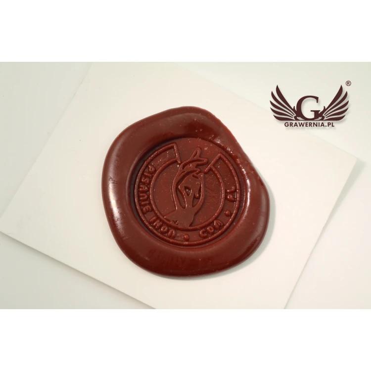 Stempel do odbijania w laku - CNC - średnica 24mm 