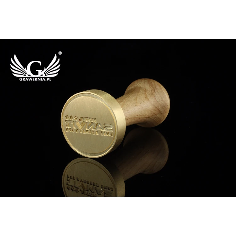 Stempel do odbijania w laku - CNC - średnica 40mm 