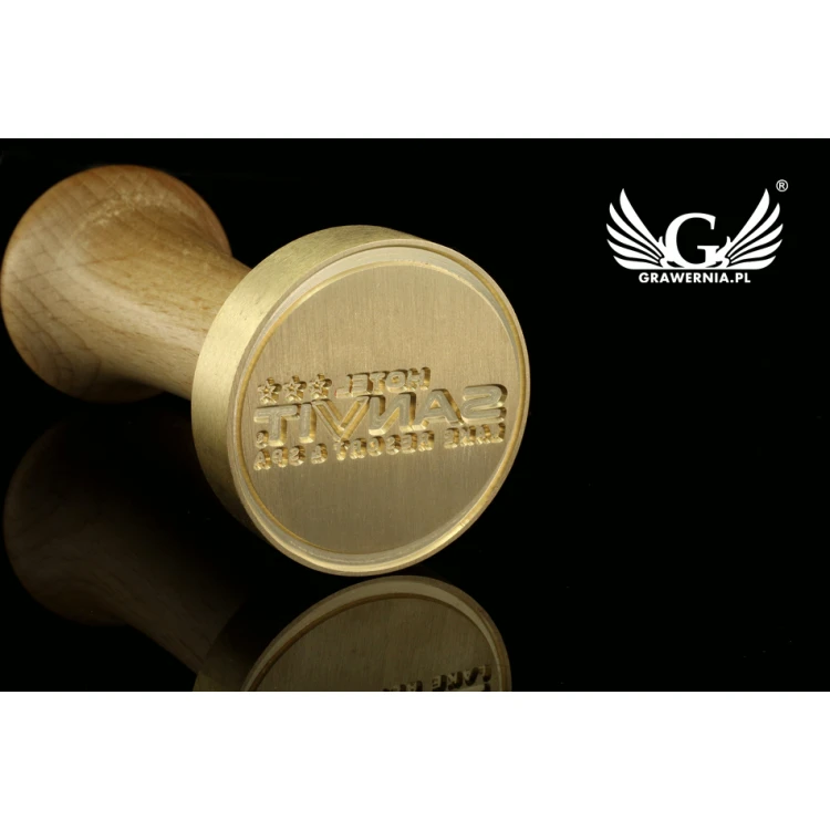 Stempel do odbijania w laku - CNC - średnica 40mm 