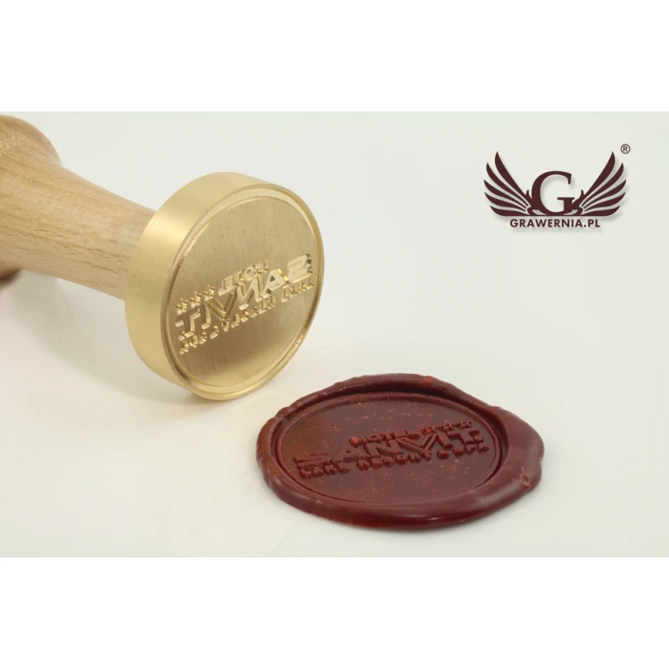 Stempel do odbijania w laku - CNC - średnica 40mm 
