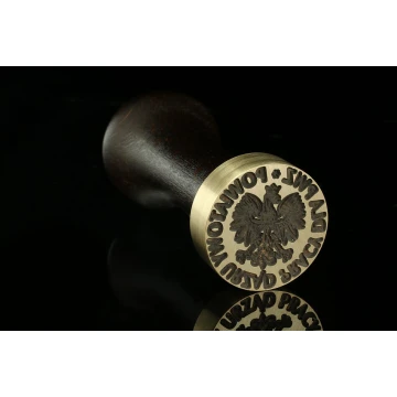 Stempel do odbijania w laku - CNC - średnica 30mm 