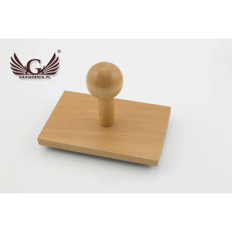 Stempel do odbijania w tuszu - wymiary odbicia 120x70mm