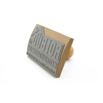 Stempel do odbijania w tuszu - wymiary odbicia 120x70mm