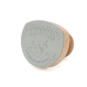 Stempel do toreb papierowych do odbijania w tuszu - wymiary odbicia: 85x85mm