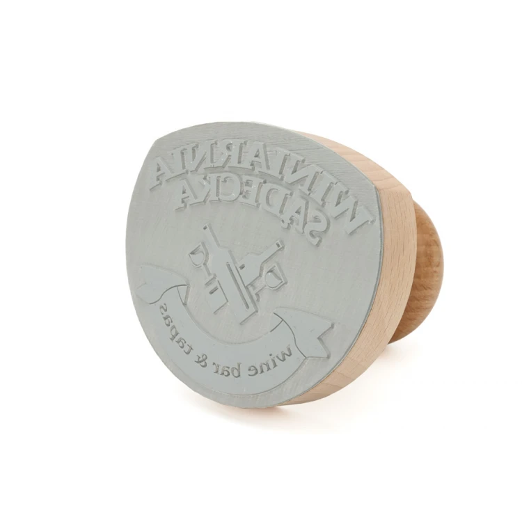 Stempel do toreb papierowych do odbijania w tuszu - wymiary odbicia: 85x85mm