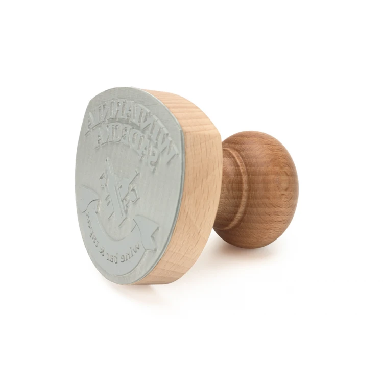 Stempel do toreb papierowych do odbijania w tuszu - wymiary odbicia: 85x85mm