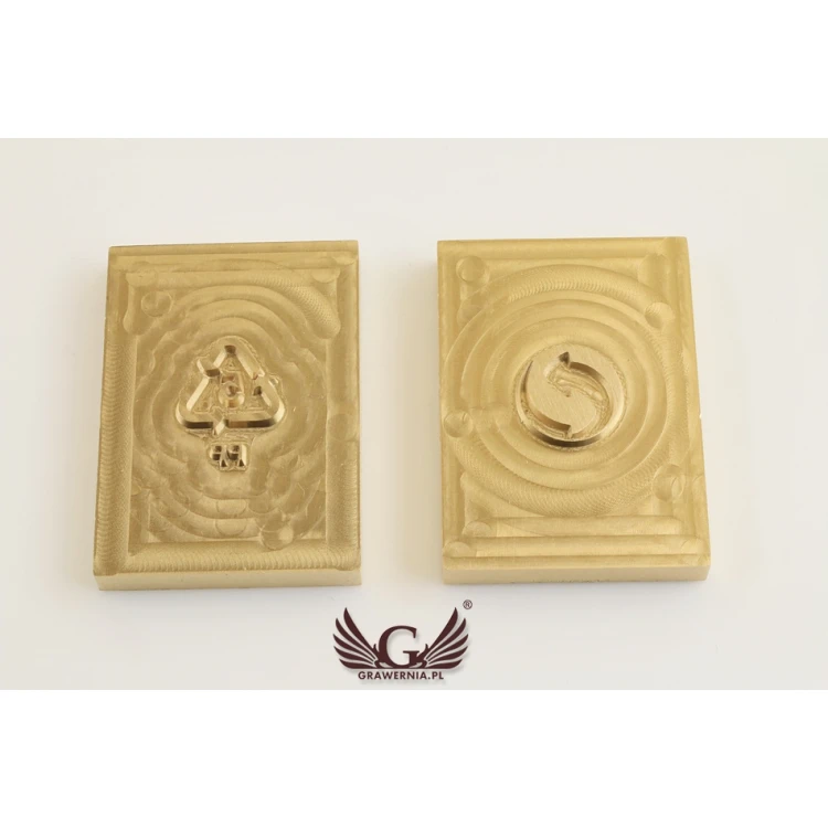 Stempel do wyciskania logotypu na gorąco i zimno - wymiary matrycy: 25x35mm - CNC