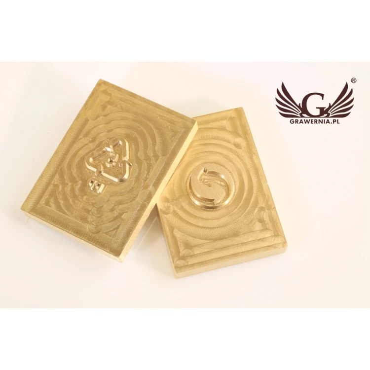 Stempel do wyciskania logotypu na gorąco i zimno - wymiary matrycy: 25x35mm - CNC