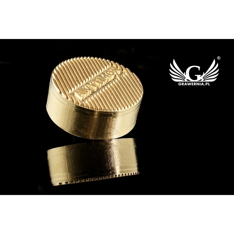  Stempel do wyciskania logotypu na gorąco i zimno - średnica 38mm - CNC