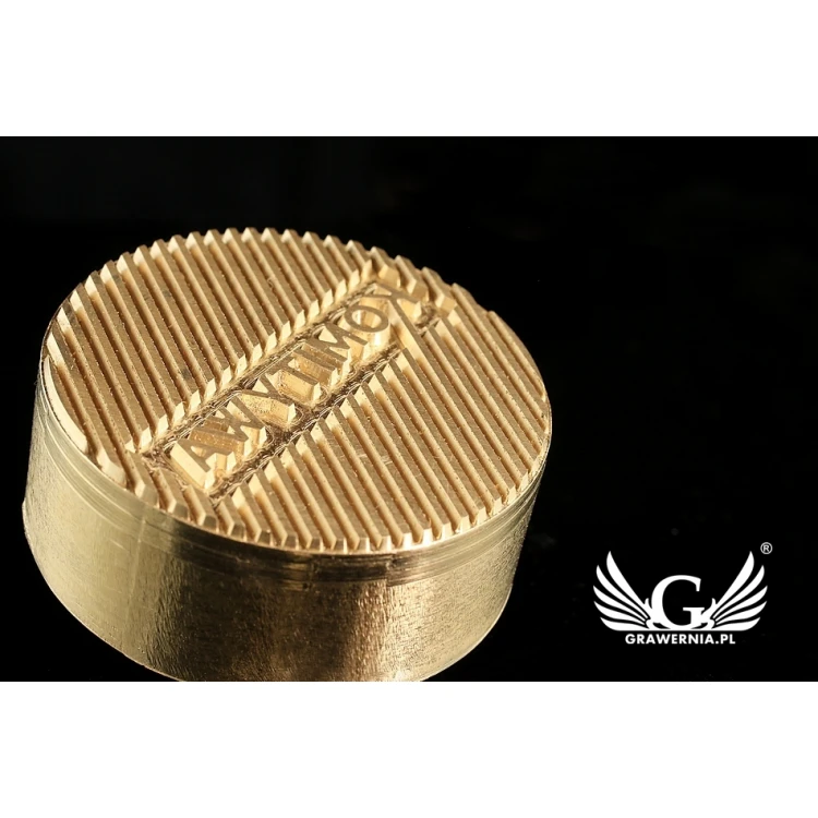  Stempel do wyciskania logotypu na gorąco i zimno - średnica 38mm - CNC