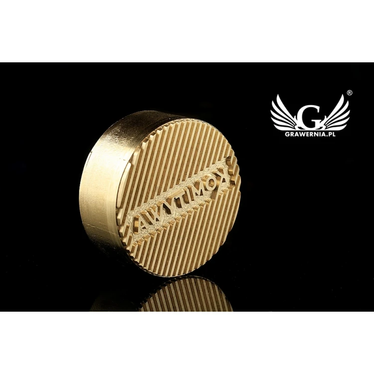  Stempel do wyciskania logotypu na gorąco i zimno - średnica 38mm - CNC