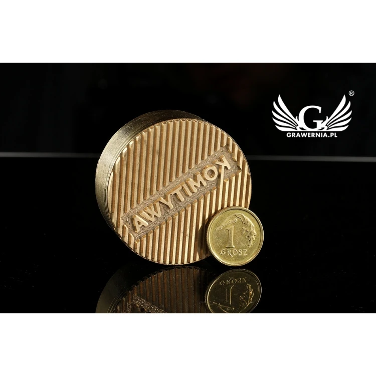 Stempel do wyciskania logotypu na gorąco i zimno - średnica 38mm - CNC