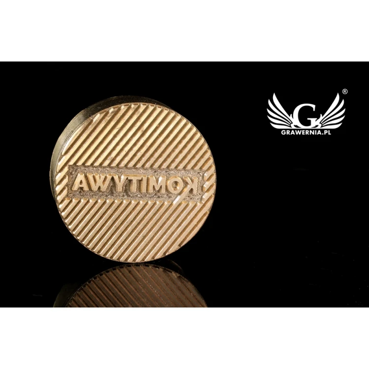  Stempel do wyciskania logotypu na gorąco i zimno - średnica 38mm - CNC