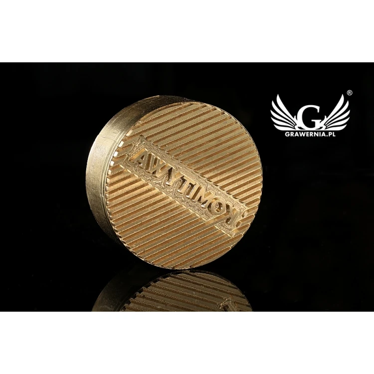  Stempel do wyciskania logotypu na gorąco i zimno - średnica 38mm - CNC