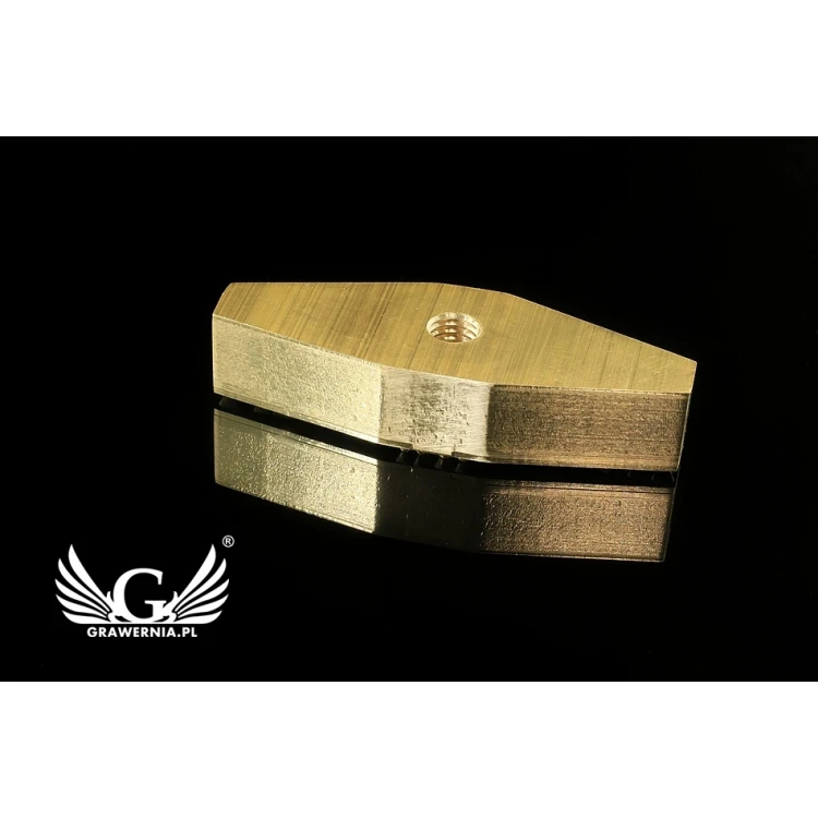 Stempel do wyciskania logotypu na gorąco i zimno - wymiary matrycy: 67x23mm -  CNC 
