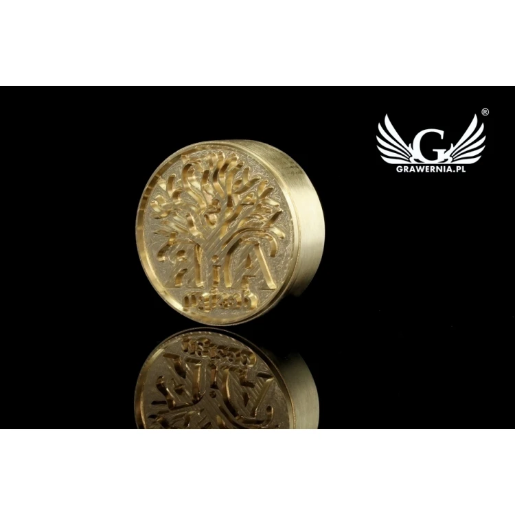 Stempel do wyciskania logotypu na gorąco i zimno - średnica matrycy: 42mm -  CNC 