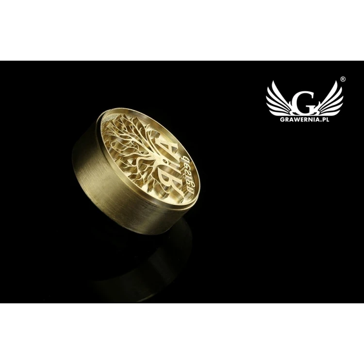 Stempel do wyciskania logotypu na gorąco i zimno - średnica matrycy: 42mm -  CNC 