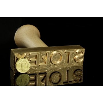 Stempel do odbijania - CNC - wymiary matrycy: 80x20mm