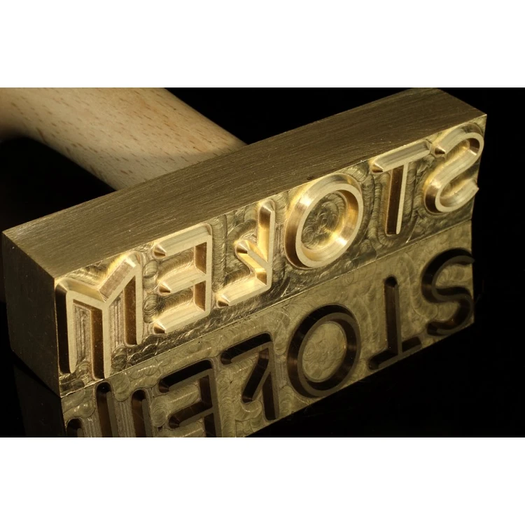 Stempel do odbijania - CNC - wymiary matrycy: 80x20mm