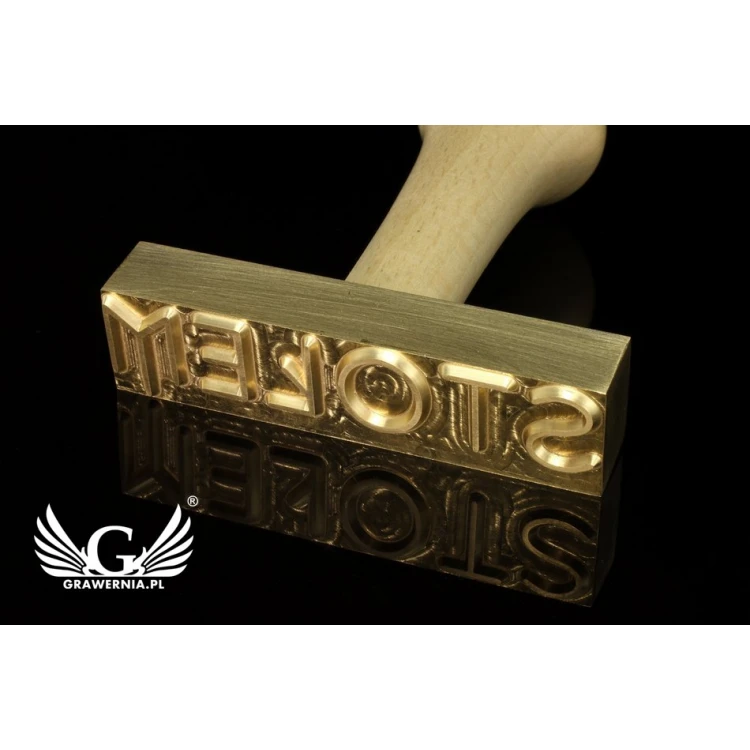 Stempel do odbijania - CNC - wymiary matrycy: 80x20mm