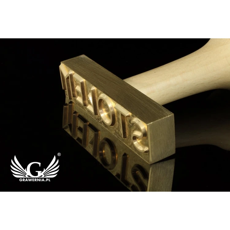 Stempel do odbijania - CNC - wymiary matrycy: 80x20mm
