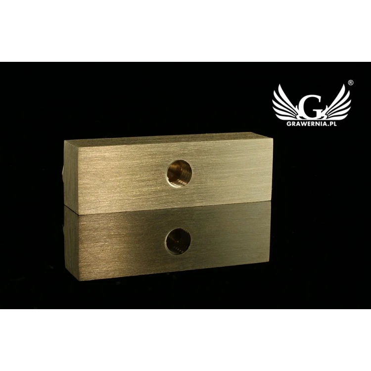 Stempel do wyciskania logotypu na gorąco i zimno - wymiary matrycy: 41x13mm - CNC 
