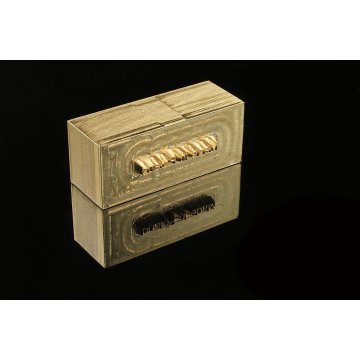 Stempel do wyciskania logotypu na gorąco i zimno - wymiary matrycy: 36x15mm -  CNC 