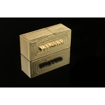 Stempel do wyciskania logotypu na gorąco i zimno - wymiary matrycy: 36x15mm -  CNC 