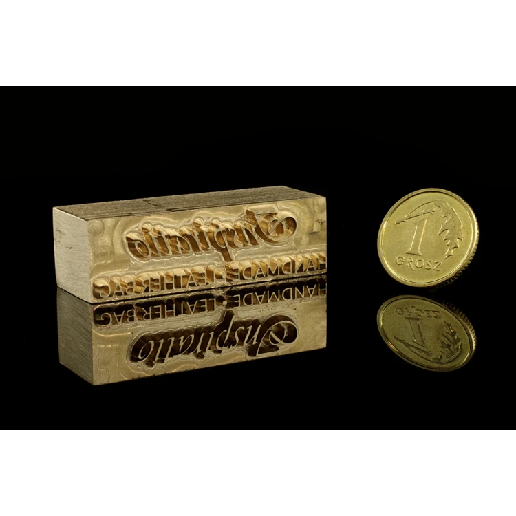 Stempel do wyciskania logotypu na gorąco i zimno - wymiary matrycy: 39x12mm