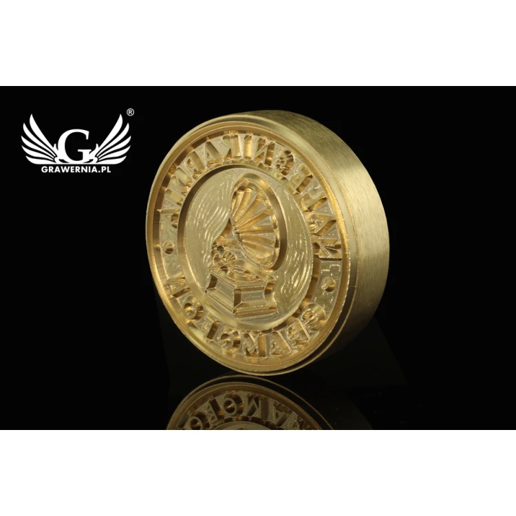 Stempel do wyciskania logotypu na gorąco i zimno - średnica matrycy: 63mm -  CNC 