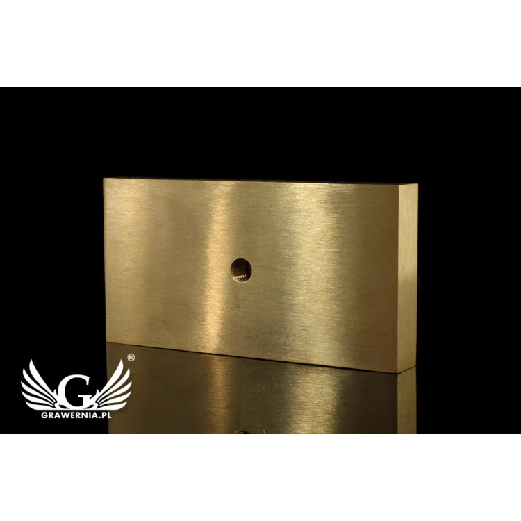 Stempel do wyciskania logotypu na gorąco i zimno - wymiary matrycy: 103x53mm - CNC