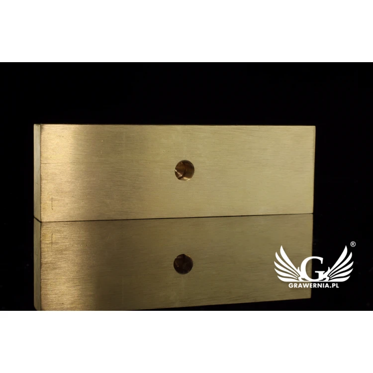 Stempel do wyciskania logotypu na gorąco i zimno - wymiary matrycy: 103x33mm - CNC