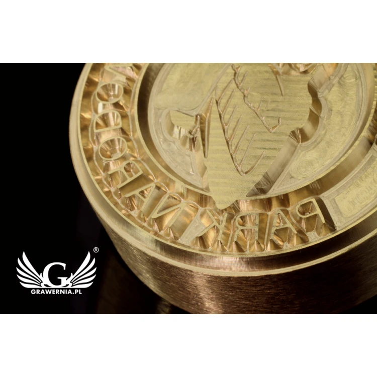 Stempel do wyciskania logotypu na gorąco i zimno - średnica: 43mm - CNC