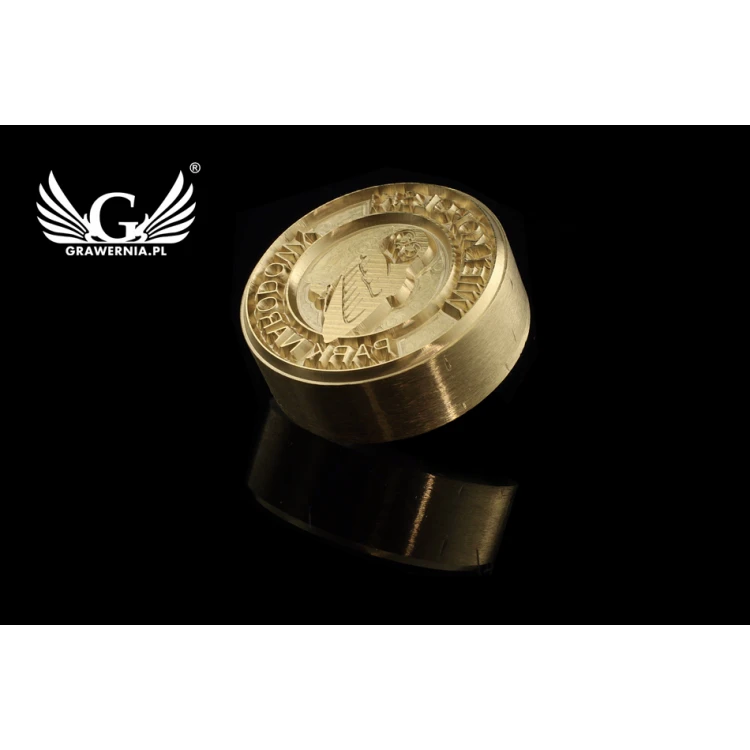 Stempel do wyciskania logotypu na gorąco i zimno - średnica: 43mm - CNC