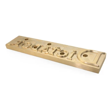 Stempel do wyciskania logotypu na gorąco - wymiary matrycy: 253x56mm - CNC082