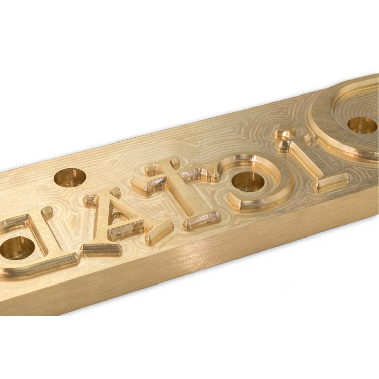 Stempel do wyciskania logotypu na gorąco - wymiary matrycy: 253x56mm - CNC082